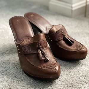 Vintage Michael by Michael Kors Leather Clogs